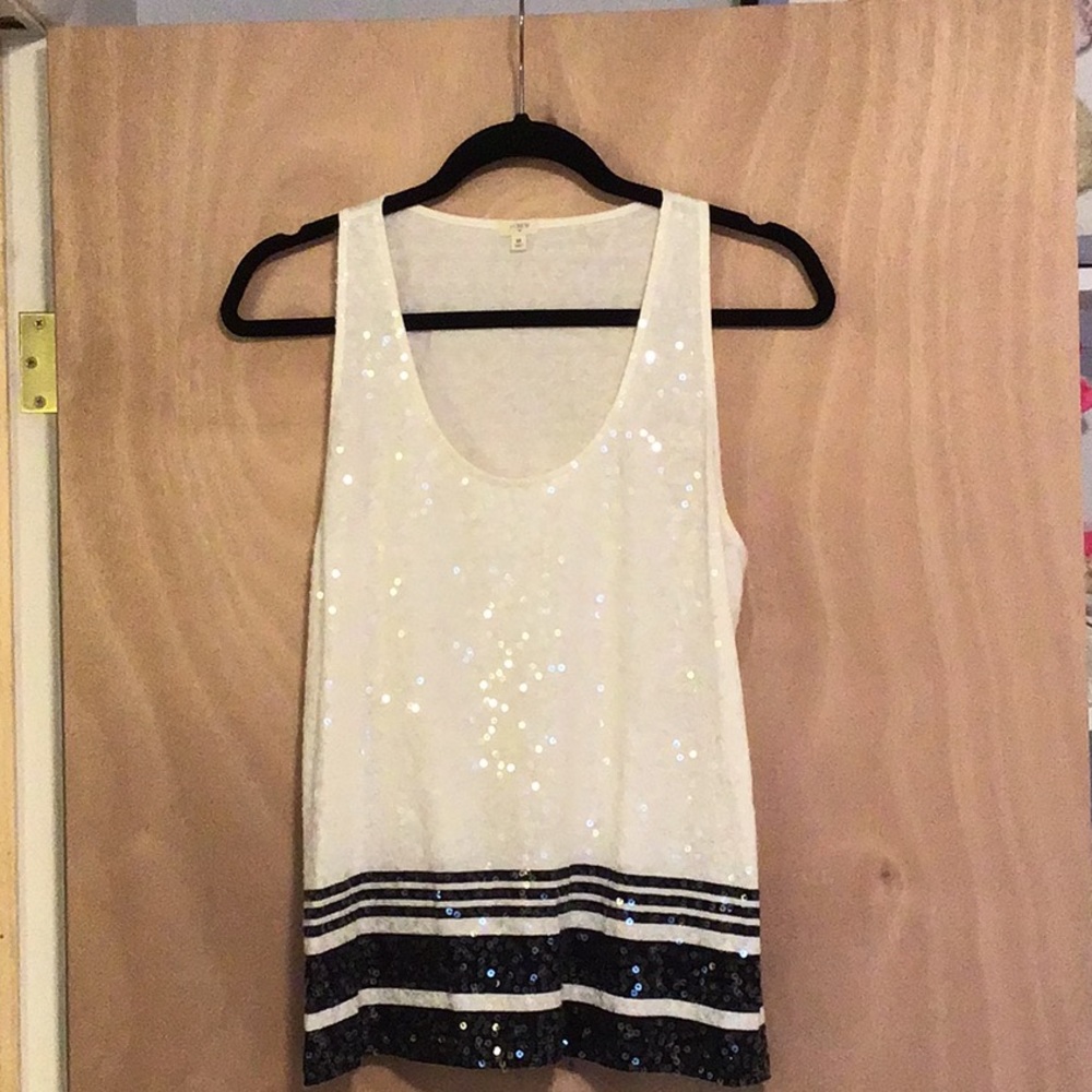 J Crew Sequin tank top